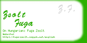 zsolt fuga business card